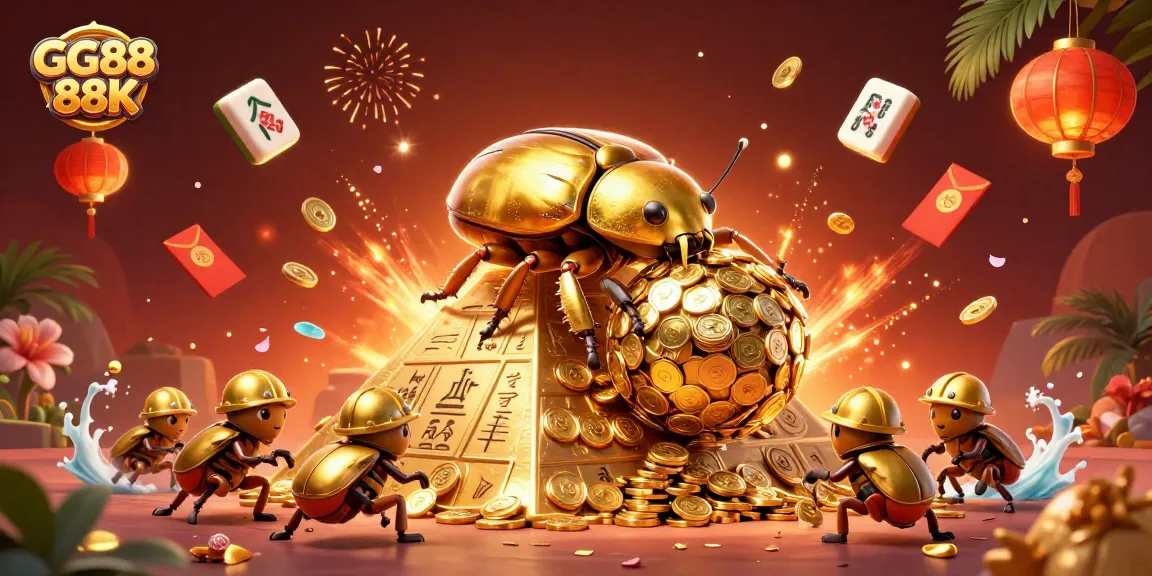 Experience the thrilling GG88 88K gaming adventure with golden coin treasures and dynamic casino elements.